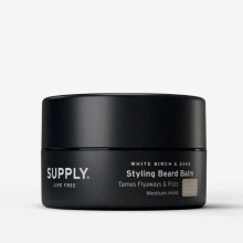 Supply Styling Beard Balm - Fugter former og styrker - Forhindrer t?rhed, kl?e og spaltede spidser - Naturlig pleje for et fyldigere, sundere sk?
