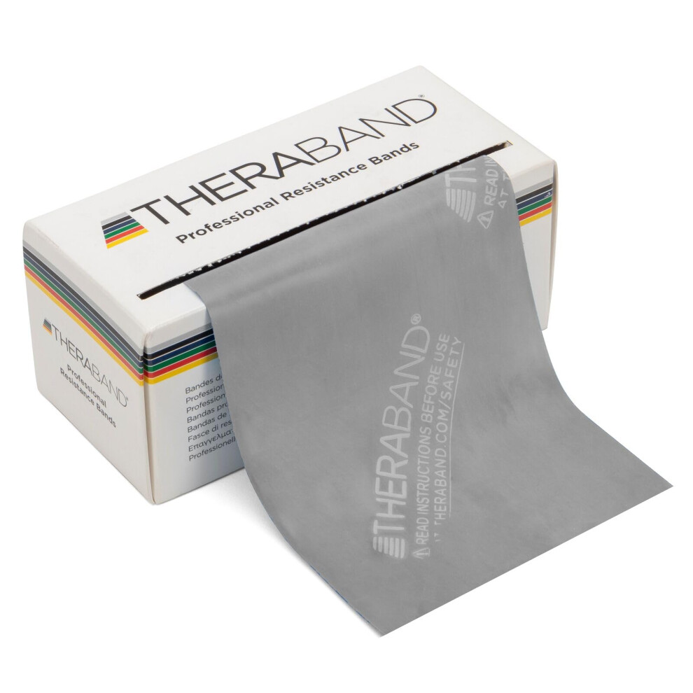 THERABAND Resistance Bands  6 Yard Roll Professional Latex Elastic Band For Upper & Lower Body  Core Exercise  Physical Therapy  Pilates  Home Workout