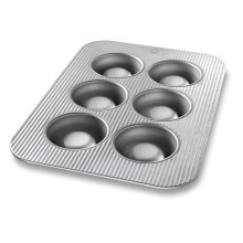 USA Pan Brownie Bowl Bakvorm, 6 Cups, Gealuminiseerd Staal