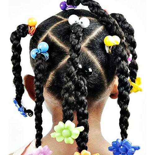 Élastiques à queue de cheval Tara Girls Twinbead Bubble Ball 10 pièces (BT35) 2