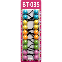 Élastiques à queue de cheval Tara Girls Twinbead Bubble Ball 10 pièces (BT35)