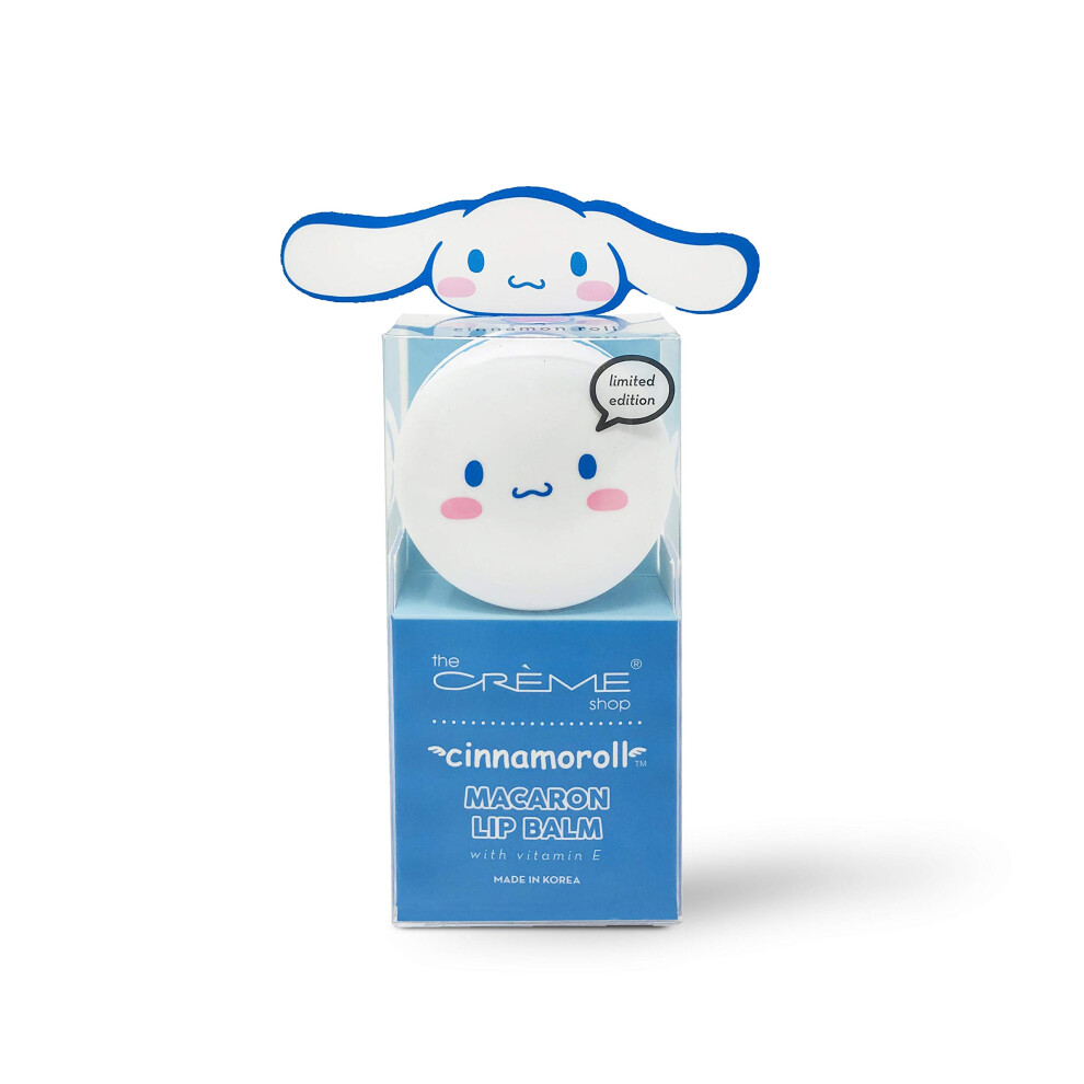 The Crme Shop X Sanrio Hello Kitty Macaron Lip Balm (Cinnamoroll) Korean Cute Scented Pocket Portable Soothing Advanced Must-Have On-The-Go