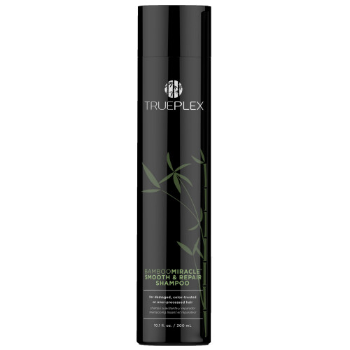 Trueplex KERATHERAPY Bamboo Miracle Smooth & Repair Shampoo 10.1 oz. 300 ml - Vegan Cleansing Formula for Damaged & Frizzy Hair - Hydrating & Smooth