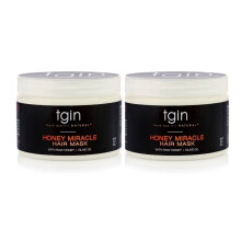 tgin Honey Miracle Hair Mask 12 oz - Hlubok kondicionr pro prirozen such kudrnat vlasy - Typ 3c a 4c - Balen po 2 kusech