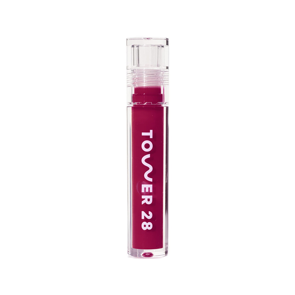 Tower 28 Shineon Lip Jelly Wild Non-Sticky Lip Gloss Semi-Sheer Raspberry Vegan Lip Gloss Moisturizing Apricot And Raspberry Seed Oil Cruelty Fre