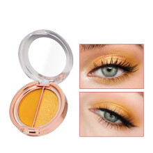 Timipoo Double color eye shadow high pigment eye makeup palette matte shimmer metal eye shadow powder waterproof and durable color eye shadow (07#