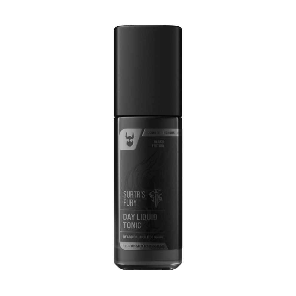 The Beard Struggle - Day Liquid Tonic Beard Oil - Platinum Collection Surtr's Fury - Beard Oil For Men - Moisturize Softens Hair Reduces Itch - Day