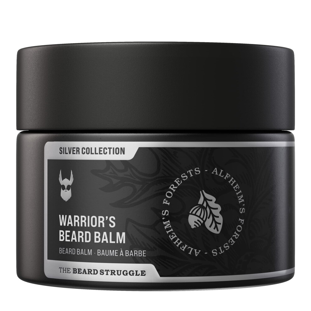 The Beard Struggle Warriors Beard Balm - Silver Collection  Alfheim's Forests - Non-Greasy Low-Hold Formula  Luxurious Cologne-Grade Fragrances 100% N-image-OPC-PHDT9NY-NEW