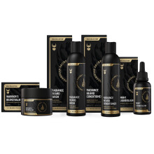 Beard Struggle Beard Grooming Kit til m?nd inkluderer Beard Balm Beard Oil Beard Wash & Beard Conditioner - Gold Collection - Asgardian Secret -