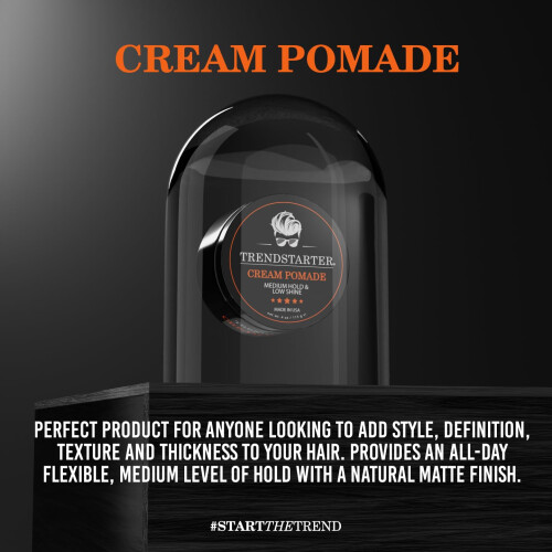 TRENDSTARTER - CRÈME POMADE (4oz) (PACK van 2) - Medium Hold - Laag Glans - Waterbasis 1