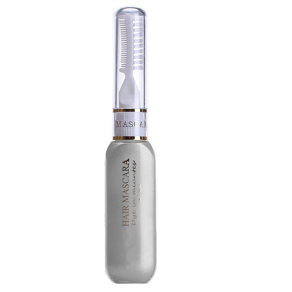 Liasun Silver/Gray Temporary Hair Mascara Washable Temporary Hair Color Chalk Hair Dye Stick Non-Toxic Instant Dye( Gray)