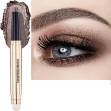 Twlbxmg cacao marrone cramello scintillante di ombretto scimme liscio matita ipoallergenico impermeabile naturale a lungo eyeliner per ombre da ombre
