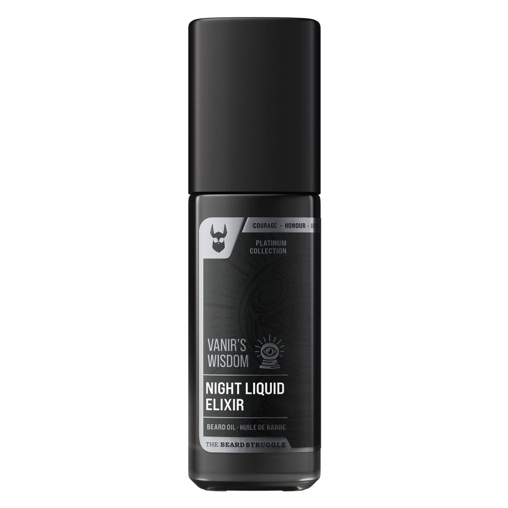 Skã¦Gkampen The Beard Struggle Night Liquid Elixir Beard Oil - Platinum Collection - Vanir's Wisdom (1 Fl Oz) - Beard Oil For Men - Natural Blend For Softens Moi