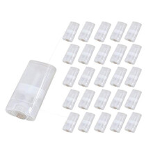 Groothandel 15ML BPA-vrije transparante lege plastic ovale deodorantcontainers lippenstiftbuizen buisflessen voor chapstick zelfgemaakte lippenbalsem
