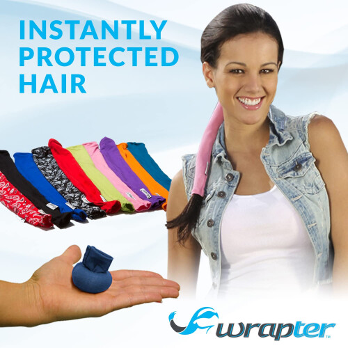 Wrapter Pony Tail Hair Wrap (Red Paisley) 1