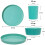Youngever Bamboo Plastic Kids Coderware Set (15st Bowls Plates Cups) 2