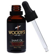 Woody's scheerolie voor mannen Pre-shave basisolielaag voor beter scheren en een gladdere huid 1 Fl Oz