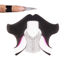 Yigo 100 Pcs/Roll Nail Form Stickers Clear Nail Art Guide Form Acrylic UV Gel Extension Stickers Guide Stencil Manicure Tools for Nail Polish Gui