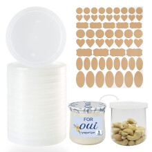 Yoghurtpotdeksels voor Oui - 12-pack deksels voor Oui Yoghurtcontainerdeksels Doorzichtig plastic