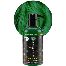 VOODOO Zielona farba do wlosw (harmonijna zielen) 8 uncji | Weganska, mieszalna tymczasowa farba do wlosw | Bez okrucienstwa | Niekapiacy, kremowy