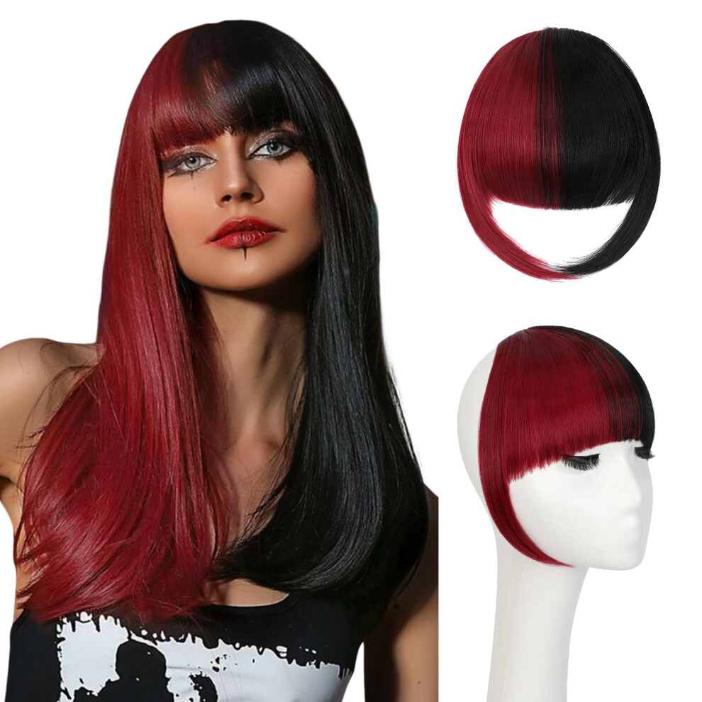 Wodelanle Unisex Bangs Hair Clip In Bangs Fake Bangs Natrual Clip In Hair Extensions Easy To Use Faux Bangs Clip On Bangs French Bangs Fringe With Temples
