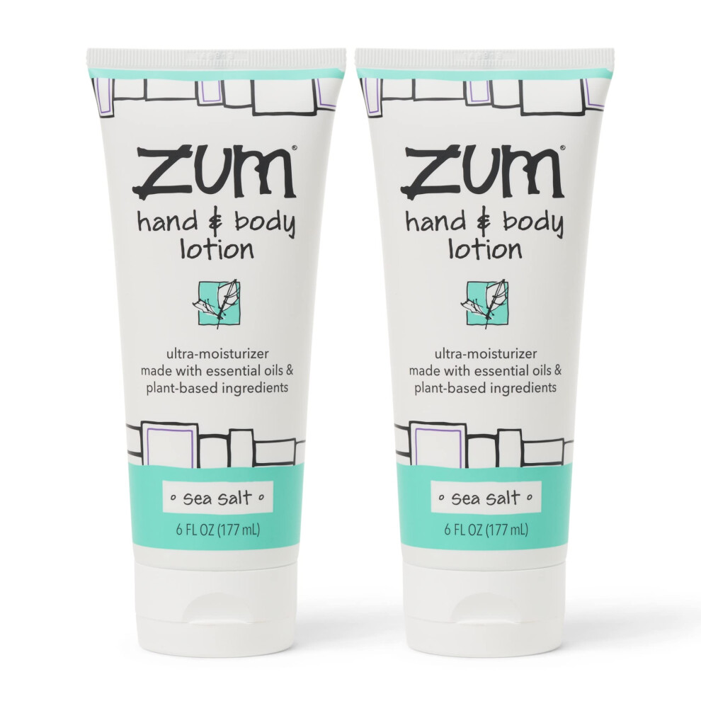 Zum Hand And Body Lotion - Sea Salt - 6 Fl Oz (2 Pack)