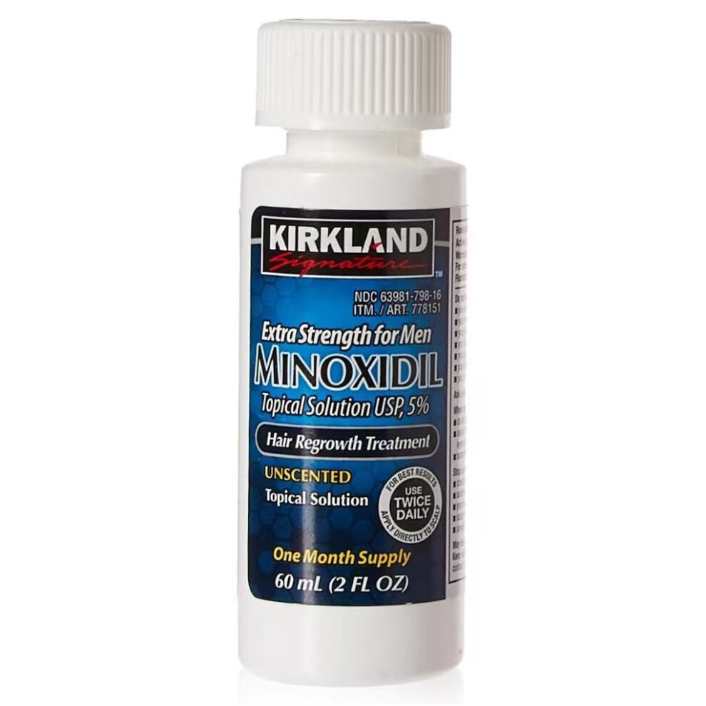 Kirkland Minoxidil 5% Topical Solution Extra Strength Hair Regrowth