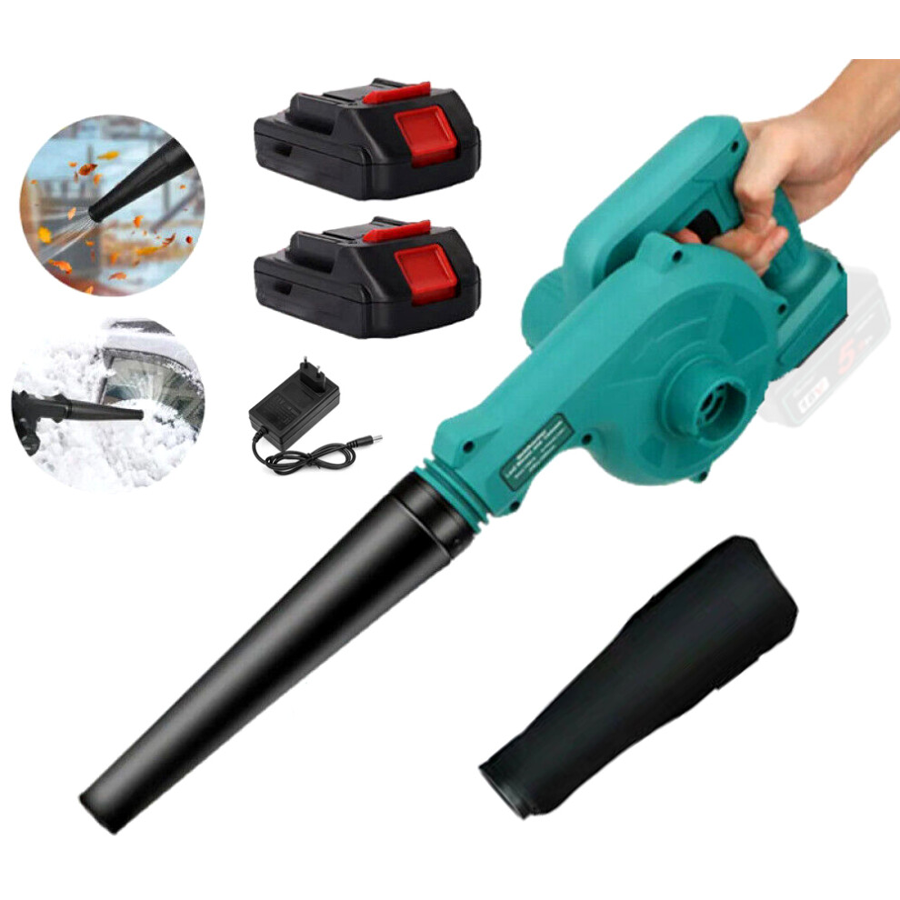 2In1 Cordless Leaf Blowers & Garden Vacuums+2x 3.0A Battery-Makita Battery Compatible