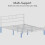 Vida Designs (King Size, White) Dorset Metal Bed Frame with Modern Headboard 7