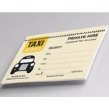 25 Assorted Taxi Minicab Receipts 10 Designs Free UK Postage