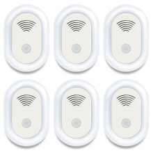 Repelente ultrassônico de pragas, repelente eletrônico de pragas para ambientes internos, controle de pragas para insetos, insetos - Plugue da UE