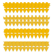 Armadilhas adesivas para moscas-das-frutas, mata fungos, armadilha para pegar moscas, 48 peças, adesivo de papel para plantas de interior - Estilo 2