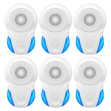 Repelente ultrassônico de insetos, repelente ultrassônico de insetos com plug-in,mosquitos - 6 peças - plugue europeu