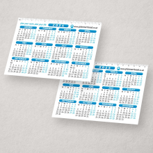 2024 & 2025 Calendar Planner Card 6x4 2-Year White Postcard