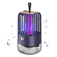 Prenosná USB elektronická nabíjateľná lampa na komáre a muchy/zabijak hmyzu na letné výlety, kempovanie, terasu, dom a záhradu - modrá