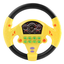 Simulátor volantu Co-Pilot, stroj na predškolské vzdelávanie, hračky pre bábätká - žlté