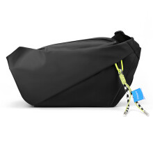 Τσάντα ώμου Sling Crossbody για άνδρες και γυναίκες, σακίδιο πλάτης με ένα λουράκι - μαύρο