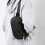 Τσάντα ώμου Sling Crossbody για άνδρες και γυναίκες, σακίδιο πλάτης με ένα λουράκι - μαύρο 4