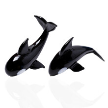 Stück mundgeblasene kleine Walfiguren, Glaskunst, Meerestiere, Essstäbchenständer, Geschenk, Heimdekoration für Aquarien, Stil 4