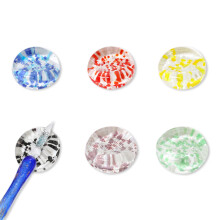 Stift-Essstäbchen-Ablage, Esslöffelständer, Messer- und Gabelhalter, Essstäbchen, transparenter runder Ständer (6er-Set)