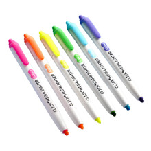 5-teilige Textmarker,farbige Marker und Stifte,mehrfarbige ästhetische Stifte,Schreibwaren für Büro und Schule (einziehbar),Fluoreszenzfarbe