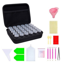 30-Raster-Diamant-Malwerkzeug-Set, Aufbewahrungstasche, Werkzeugkasten, multifunktionales tragbares Malwerkzeug-Set, Stil 5