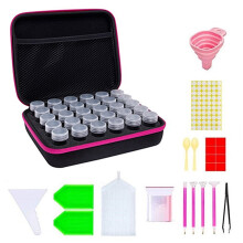 Diamant-Malwerkzeug-Set, Aufbewahrungsset, Werkzeugkasten, multifunktionales tragbares Malwerkzeug-Set, Stil 2