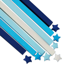 1350 Blatt Origami-Sterne-Papier, doppelseitige farbige Dekorationspapierstreifen für Papierkunsthandwerk - Stil 1