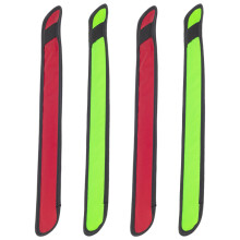 4er-Pack LED-Leuchtbänder, Schlagarmbänder, Nachtsicherheitsarmband für Radfahren, Gehen, Laufen, Konzerte, Camping, Outdoor, Rot + Grün