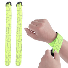 LED-Armbänder zum Laufen (2er-Pack),per USB wiederaufladbare reflektierende Armbänder,hohe Sichtbarkeit für Läufer,Radfahrer,Tierbesitzer - Grün