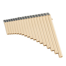 Flöte, 18 Pfeifen, Panflöte, Musikblasinstrument und Tasche für Anfänger, Studenten, Geschenkidee für Musikeranfänger, Cremeweiß