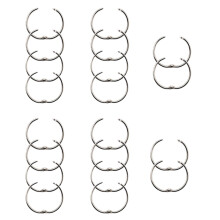 20er-Pack Buchbinderringe Büro Metall Loseblattring Schlüsselring-45Mm