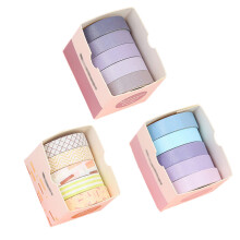 Farbiges Klebeband, 15 Rollen Regenbogenklebeband zum Eierdekorieren, für DIY-Schulbedarf, zum Beschriften und zur Farbcodierung, Stil 1