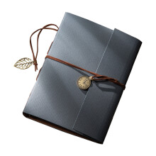 Leder-Sammelalbum, Fotoalbum, handgefertigtes DIY-Sammelalbum, Hochzeitsgeschenke zum Valentinstag - Grau